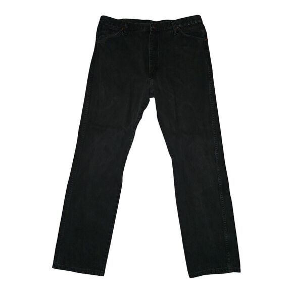 Vintage Wrangler Jeans Men's 38x34 Straight Black USA Casual Western Cowboy